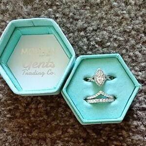 Elegant Silver Ring Set by